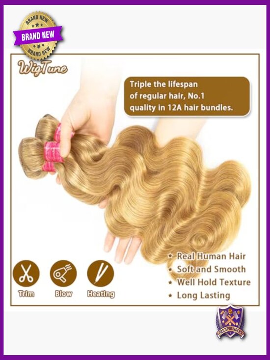 Brazilian Virgin Human Hair Extensions 18-22 Inch Body Wave Bundles main image 4